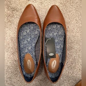 Dr. Scholl's Women's Tan Flats with Patterned Insole
